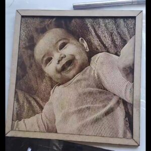 Retrato Gravado a Laser